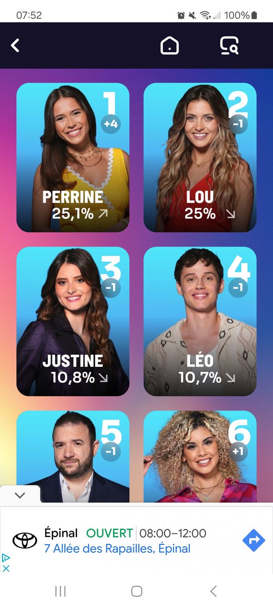 JulietteC2342's tweet photo. Pour la première fois, Lou n'est plus première dans les sondages de popularité 🔥 Je crois que Perrine a fait de la peine ces derniers jours 🫶🏻 #SecretStory https://t.co/bJMzYWInO3