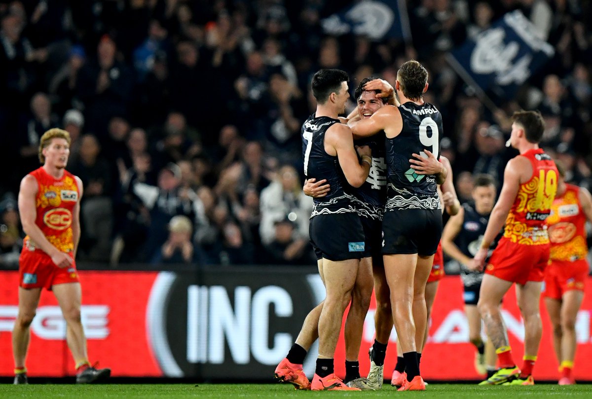 Curnow, McKay - and Zac Williams? Has Carlton uncovered a new forward line weapon? #AFLBluesSuns report ▶️bit.ly/3VdBfDf @RonnyLerner