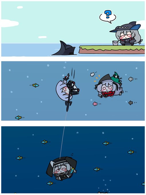 ✨🐟🦈🎣🐟💨
#アークナイツ #Arknights 