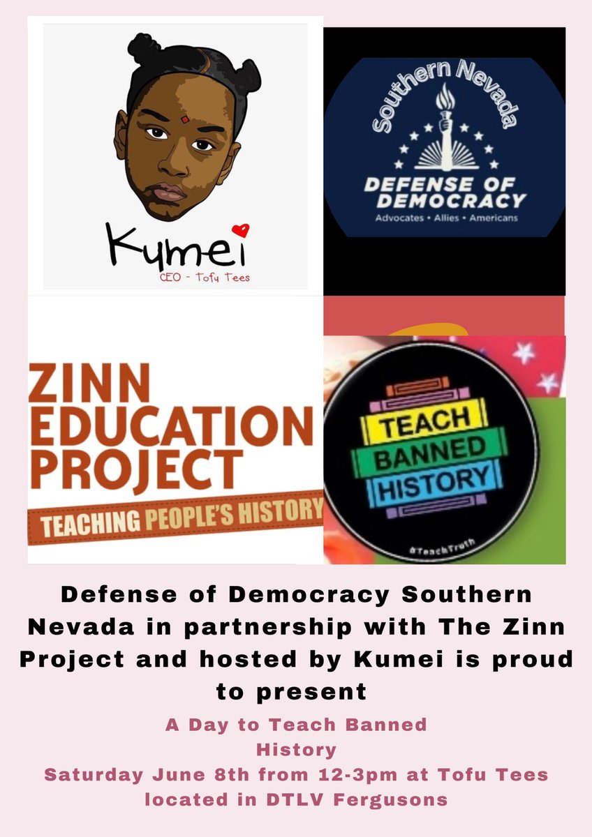 No rest  for these school librarians. Join us on June 8th for a day of teaching truth and banned history. @_dofd and @ZinnEdProject @lindacavazos13 @rociohzz