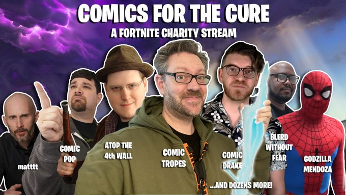 Just over 12 hours until we do this! All these folks and many more! NerdSync! Nu Comics! Mikayla J. Laird! Probably someone at the last minute if I had to guess. Link below.