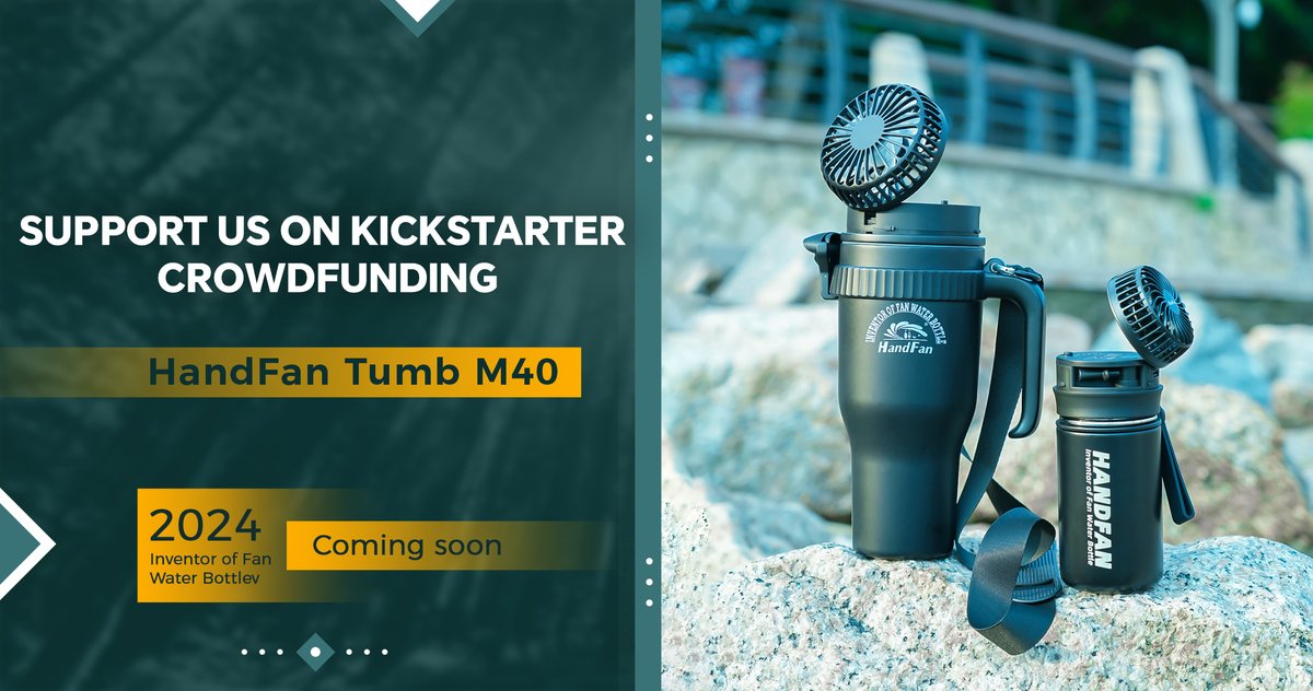 HandFan_US's tweet image. HandFan Tumb M440 is a better bottle than Stanley 40 OZ tumbler. Don't you think?
Back it! More gifts
@kickbooster #kickbooster  handfan.kickbooster.me/boost/handfan-… 
#waterbottle #bottle #tumbM440 #tumbler #HandFan  #yeti #stanley #owala #iceflower #hydroflask  #contigo #camelbak