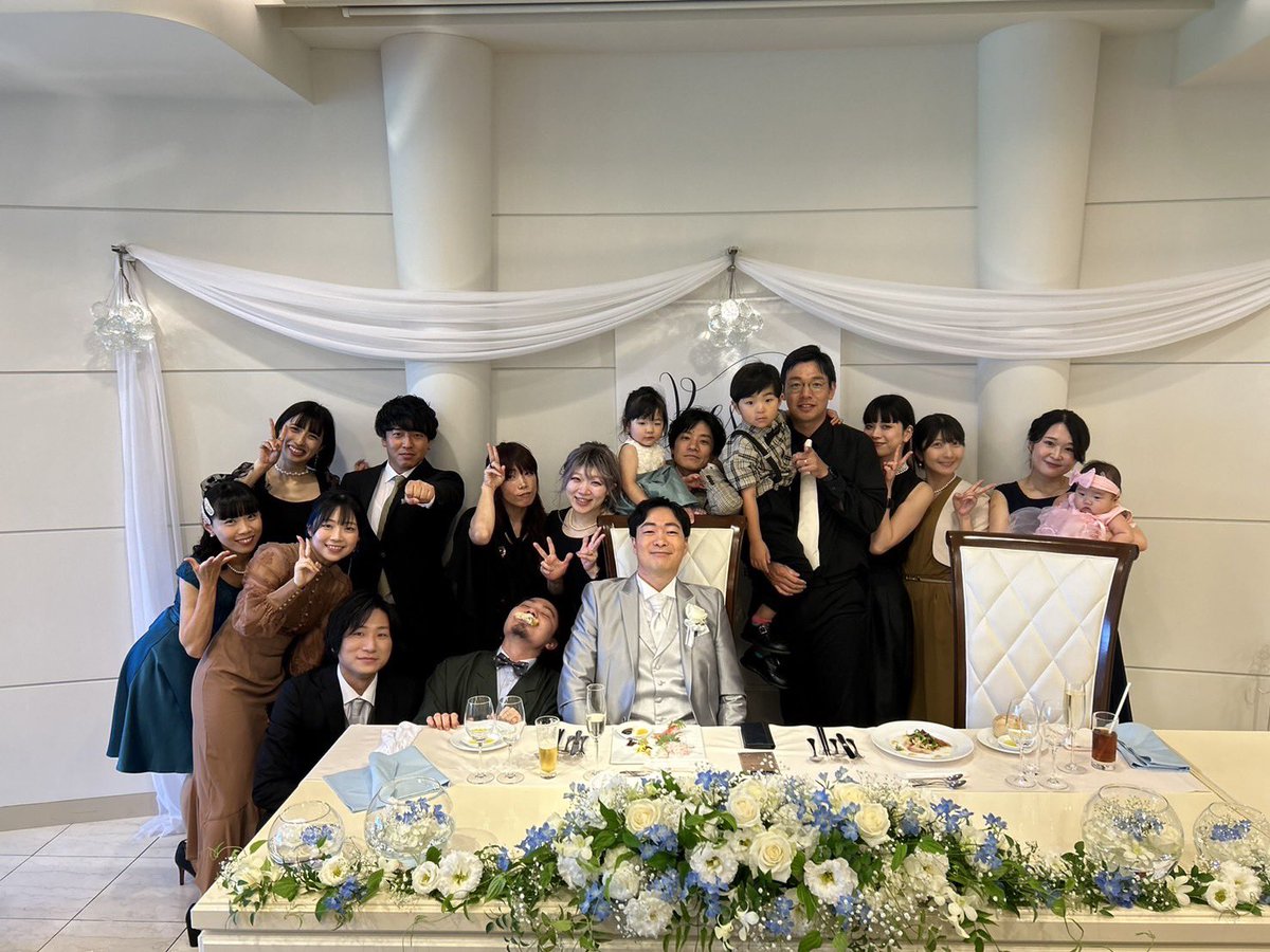 0itang's tweet photo. 結婚式！

各位ありがとうございました！
素敵なゲストのお陰様で、自分たちらしいいい感じの式になって幸🐕

リングドックは大失敗すぎて最高だった🐕

しぶきちんみの受付も最高だった🐕 https://t.co/w1UVd3ipV9