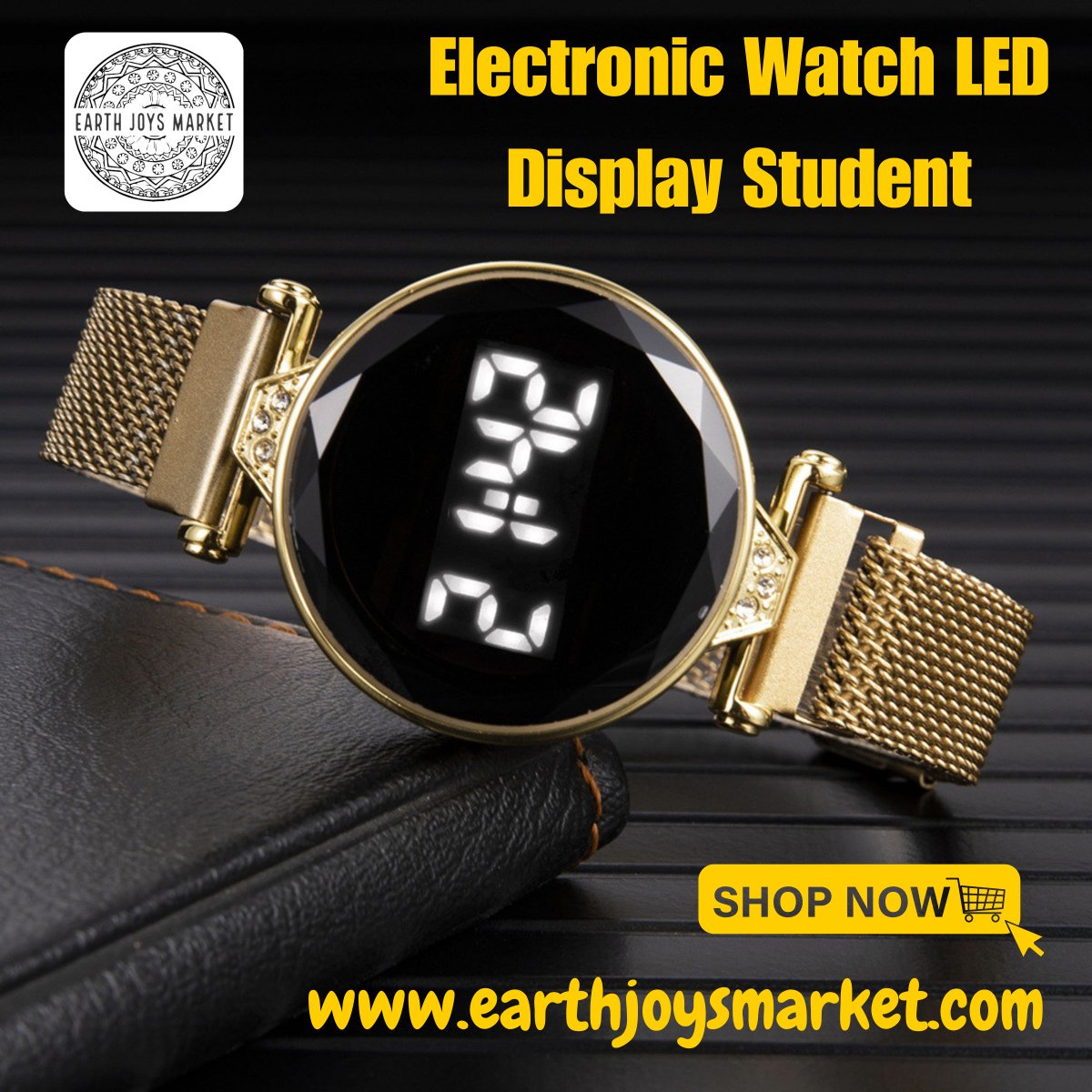 'Stay Stylish with the Electronic LED Display Watch for Students | Earth Joys Market' Shop Now: ➡ earthjoysmarket.com/product/electr… #LuxuryWatches #BrandedWatches #Smartwatch #WatchWholesaler #EarthJoysMarket #watches #woodenwatch #SmartWatch #amazonfinds #alibabacloud #aliexpressfinds