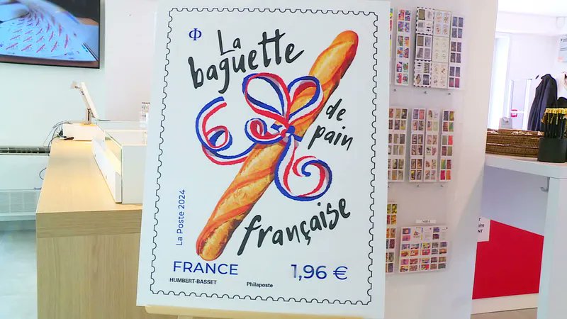 Insolite : la Poste imprime le timbre baguette olfactif... qui sent bon le pain chaud ! #dordogne @laposte france3-regions.francetvinfo.fr/nouvelle-aquit…