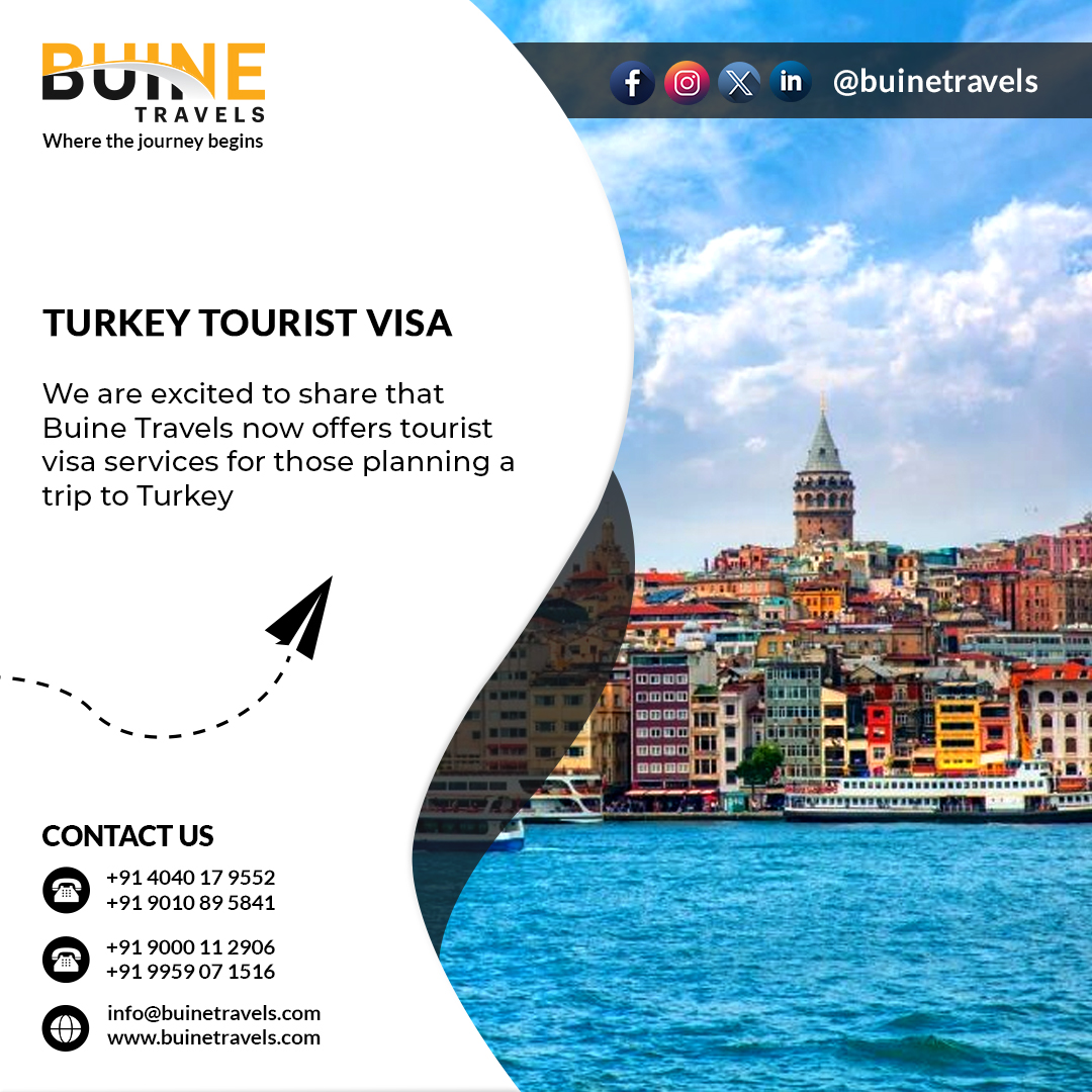 Get your turkey Tourist visa Today with @buinetravels
For more info
📞 +91 9959071516
📧 info@buinetravels.com
🌐 buinetravels.com
#turkeyvisa #ukvisa #turkey #canadavisa #visa #usavisa #travelvisa #schengenvisa #holiday #istanbul #touristvisa #businessvisa #visaconsultant
