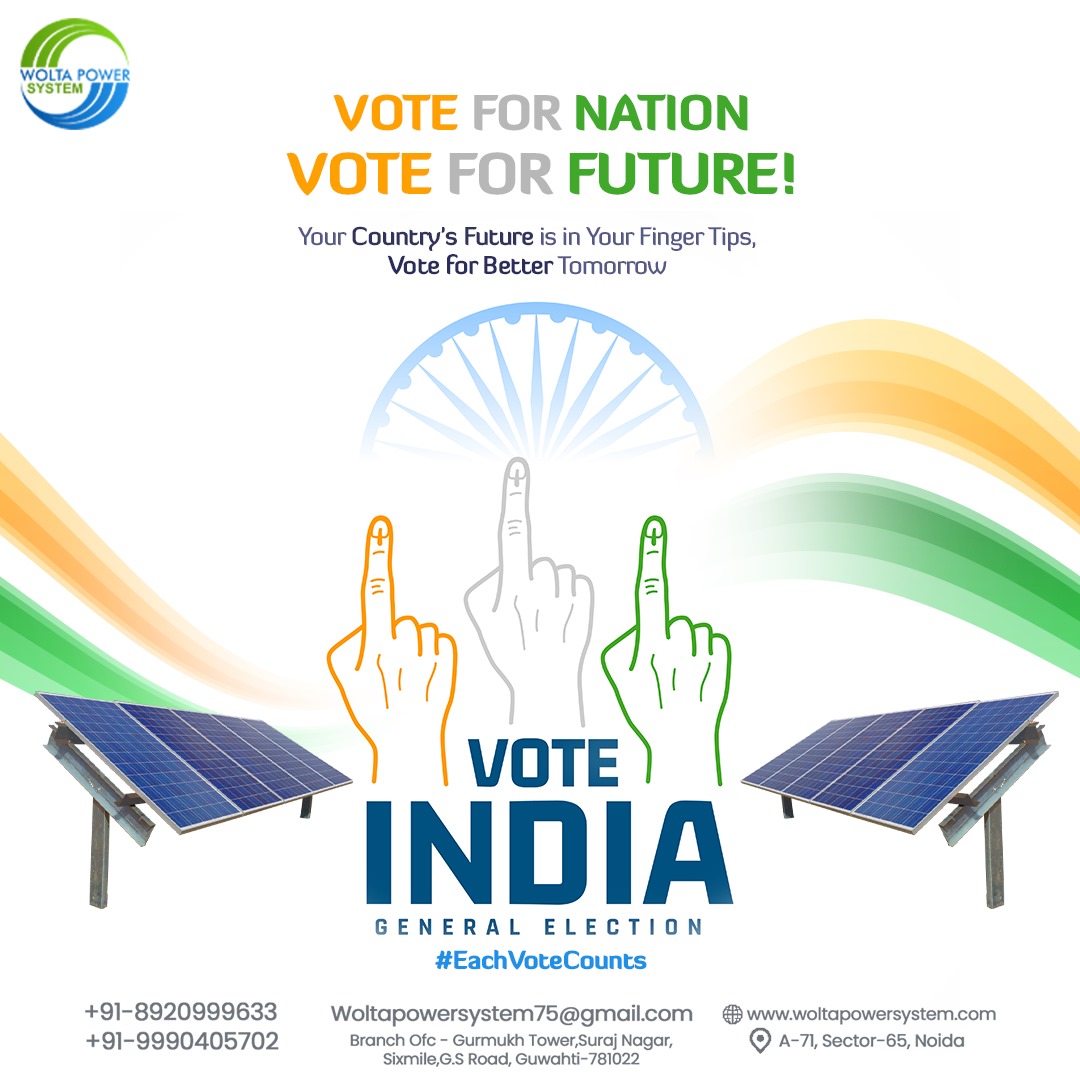 PowerWolta's tweet photo. 🗳 Vote for Nation, Vote for Future! 🌟
Your country's future is in your fingertips. Vote for a better tomorrow!
.
.
.
.
#VoteIndia #EachVoteCounts #GeneralElection #VoteForFuture #NationFirst #Democracy #VotingRights #MakeADifference #VoteResponsibly #YourVoteMatters https://t.co/mKW61WJaw3