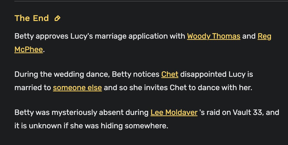 BETTY APPROVED THE MARRIAGE, SHE SET IT UP !!!! ABSENT DURING THE RAID, SHE KNEW !!