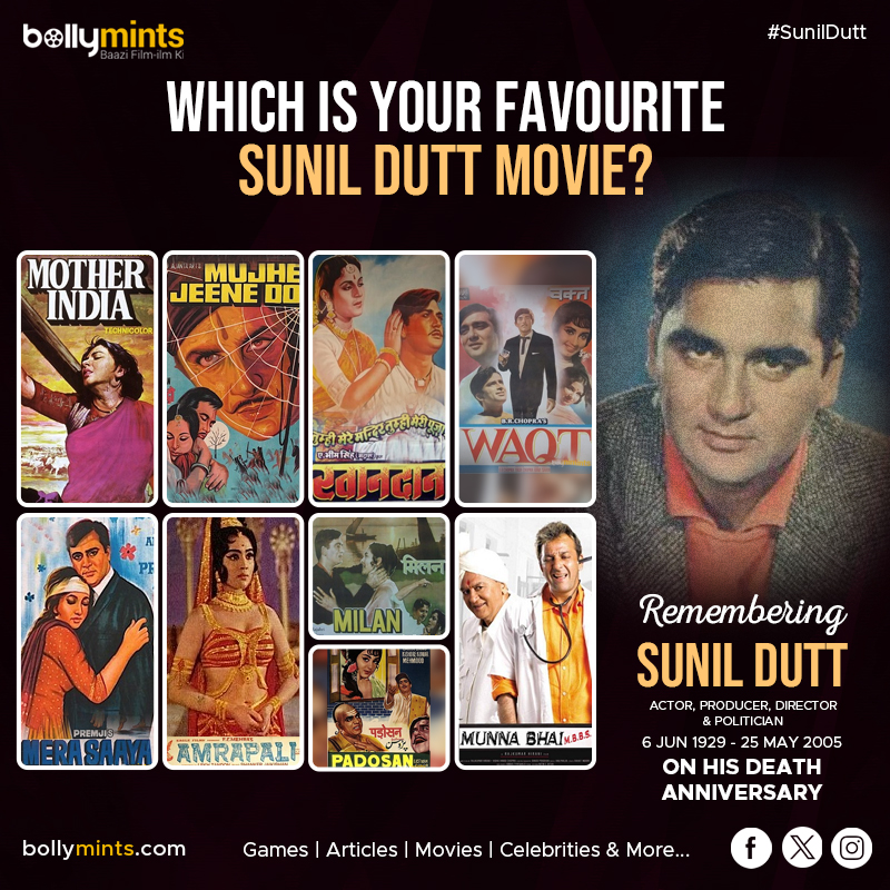 Remembering Actor & Politician #SunilDutt Ji On His #DeathAnniversary ! #NargisDutt #SanjayDutt #PriyaDutt #NamrataDutt