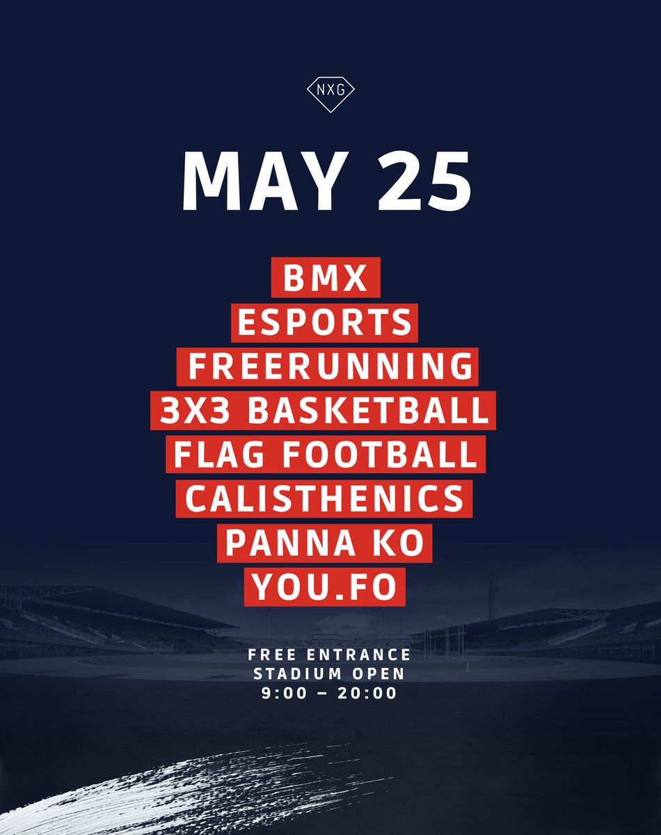 Kom vandaag lekker sport kijken of zelf meedoen in het Olympisch Stadion! 🏅

𝗗𝗔𝗬_𝟬𝟮 gaat van start! 🔥

#NXG24 #NextGenGames #Amsterdam