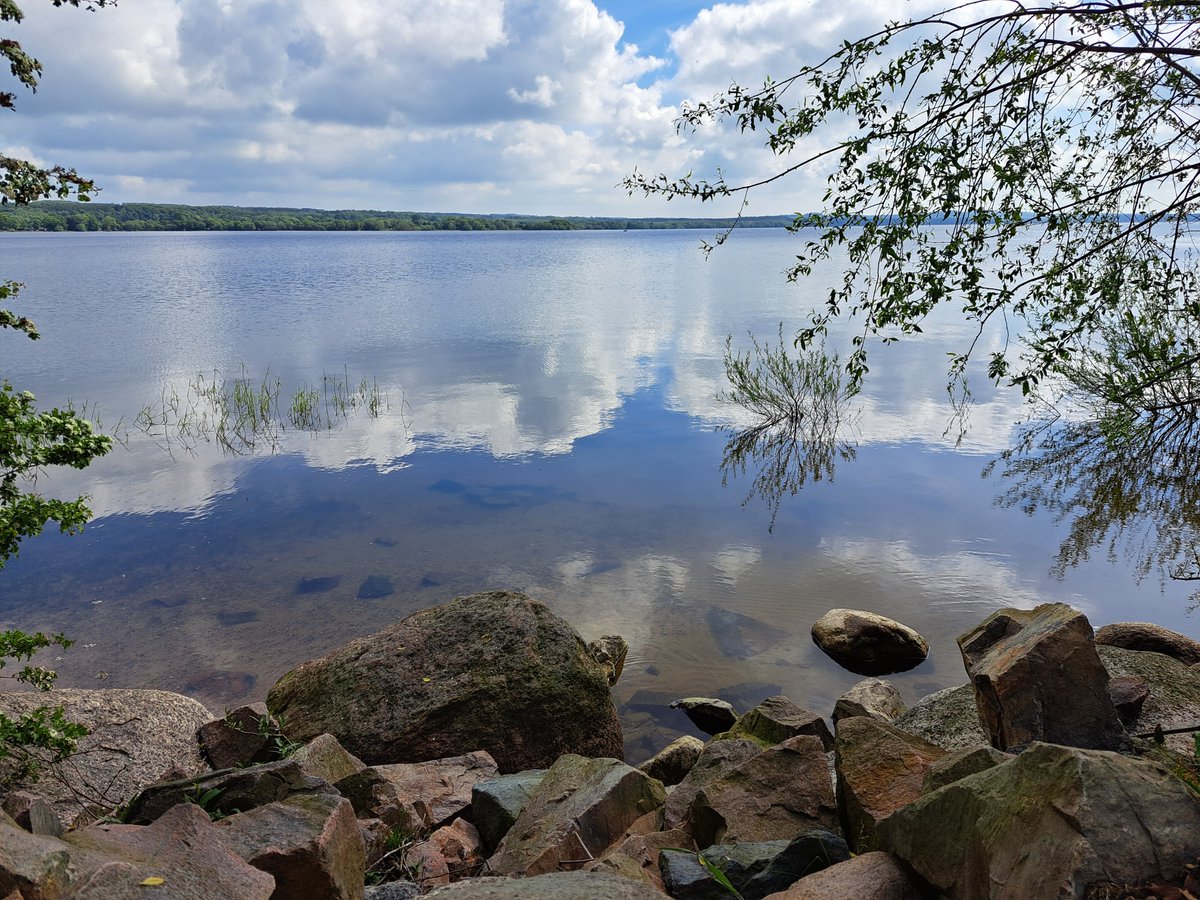 Vy över Vombsjön i Skåne, ett mycket vackert fotografi om jag får säga det själv 😀👌