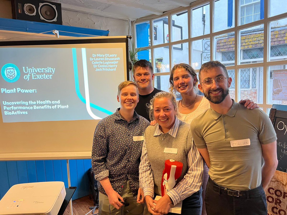 BioActivEx (@bioactivex) on Twitter photo The team presented some of their work on ‘Plant Power’ at Teignmouth Science Cafe last night. Such an engaging crowd with lots of thought provoking questions! Well done @maryfoleary <a href="/cealanhenry97/">Cealan Henry</a> <a href="/LStruszczak/">Dr Lauren Struszczak</a> <a href="/jackpri36726826/">jack pritchard</a> and Celeste 🫐🍒🍇🥦 The team presented some of their work on ‘Plant Power’ at Teignmouth Science Cafe last night. Such an engaging crowd with lots of thought provoking questions! Well done @maryfoleary <a href="/cealanhenry97/">Cealan Henry</a> <a href="/LStruszczak/">Dr Lauren Struszczak</a> <a href="/jackpri36726826/">jack pritchard</a> and Celeste 🫐🍒🍇🥦