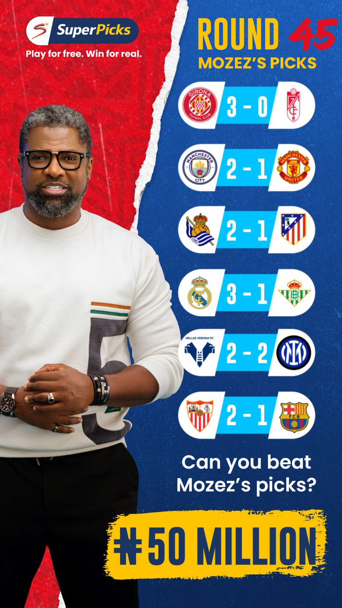 Mpraiz's tweet photo. FA Cup final weekend people…
@SuperPicks @SuperSportTV
#AllAccessCrew
#SuperPicks
#PlayForFreeWinForReal
#GreyBossSaySo
#GreyBoss https://t.co/yXYpG5wYMU