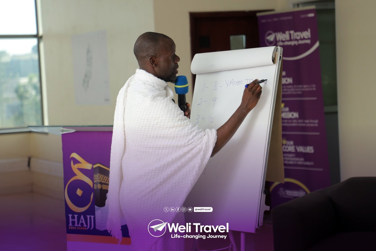 Imam Ahmed Kyeyune urges us: 'Do not lose your iman after the last day of Hajj; keep your spirits high.'

#Hajj2024 #HajjSeminars #WeliTravel #SalamRoadToMakkah #SalamUpdates