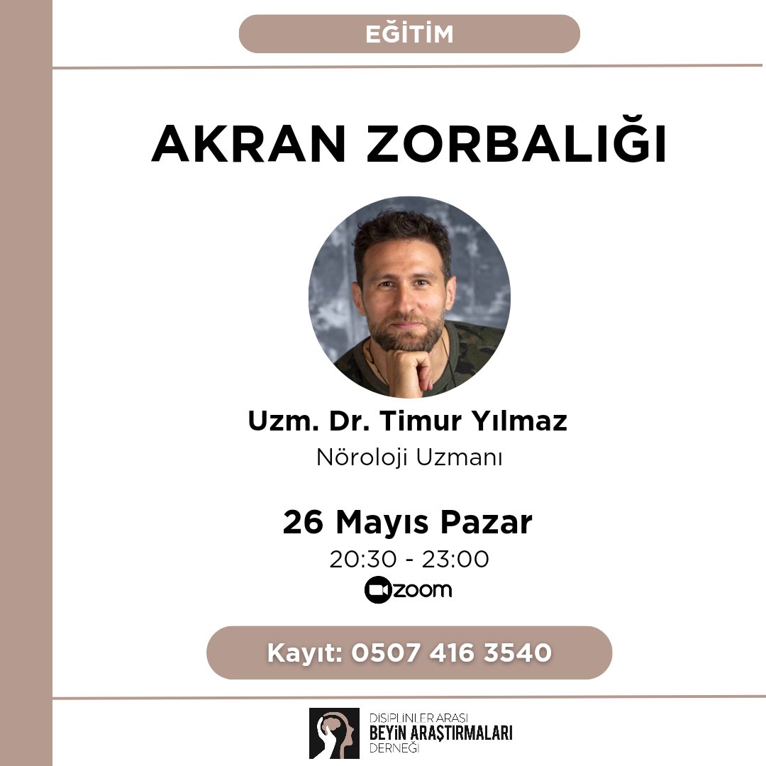 norobilim2018's tweet photo. Akran Zorbalığına Karşı Sinir Bilimi ile Güçlenelim 🌸🧠

Herkese iyi haftasonları ☺️
Akran zorbalığı eğitimimiz yarın akşam başlıyor.
Katılmak isteyenler için son kayıt fırsatı❗

Eğitim detayı ve kayıt için: 0507 416 3540 https://t.co/f4qNMFFDjX