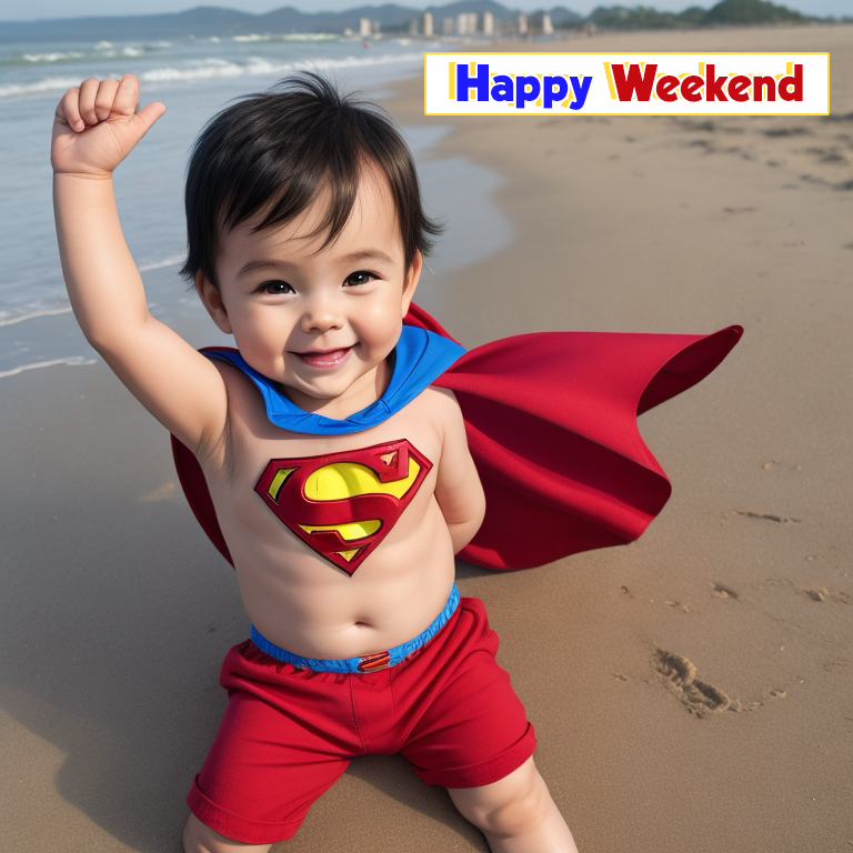 BabySupermanBSC's tweet photo. Woken up early 🥱 
Ready to spend all day on beach 🏝️

Have a great weekend #BabySuperman Fam 🥰

Wishing always the best for you and 💫
You know what to do 👀

$BRETT $ONDO $CAT https://t.co/LSNeRQU9Ik