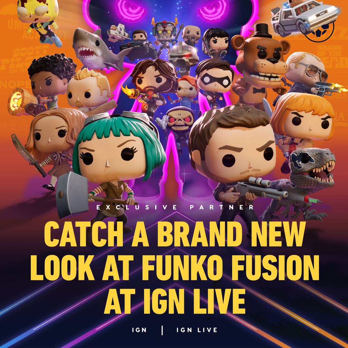 We're excited to show you more Funko Fusion gameplay soon during IGN Live! What are you hoping to see? Check out more info about the event online and in-person in LA from June 7-9: ign.com/live