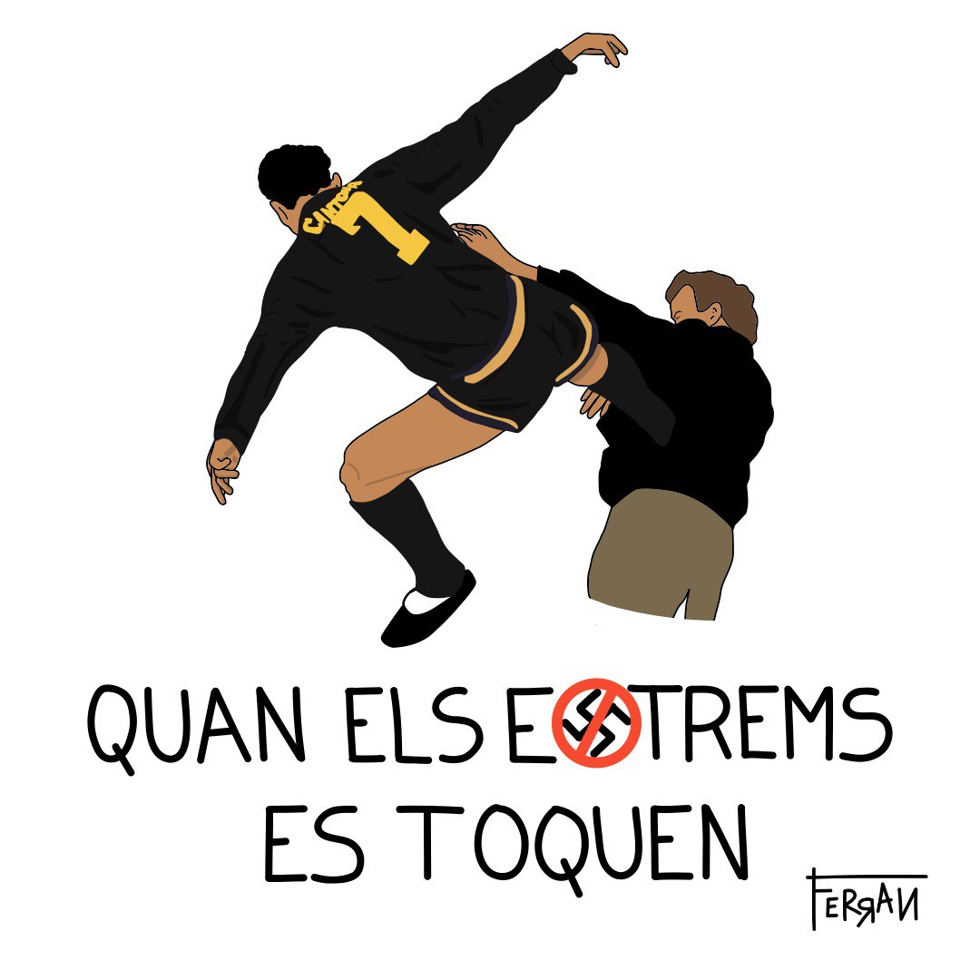 L'única manera que entenc que els extrems es toquin és rebentant a cops de punys a un fatxa