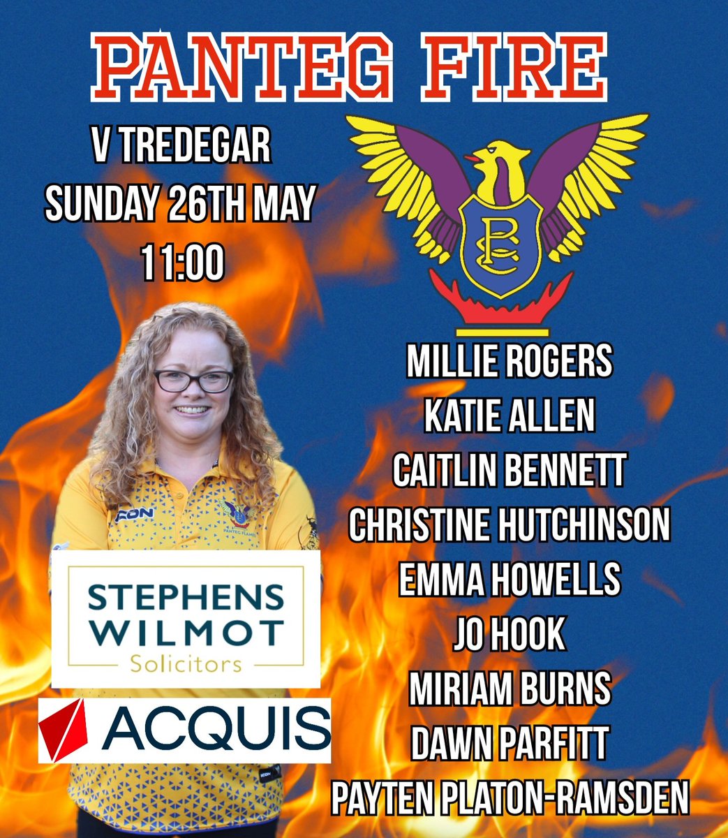 pantegflames's tweet photo. TEAM ANNOUNCEMENT 

📍Panteg Cricket Club 
🗓Sunday 26th May
🕐11:00 Panteg Fire V Tredegar
🕐15:00 Panteg Fire V Usk

#uptheteg 
@pantegcricket https://t.co/XAbqhtB81u