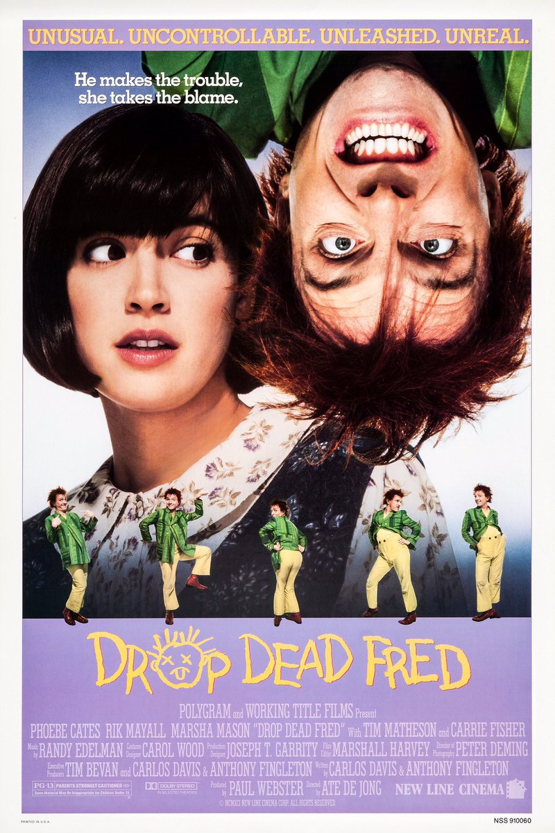 FilmNewsNos's tweet photo. 🎬MOVIE HISTORY: 33 years ago today, May 24, 1991, the movie 'Drop Dead Fred' opened in theaters!
#RikMayall #PhoebeCates #AshleyPeldon #RonEldard #CarrieFisher #TimMatheson #DanielGerroll #KeithCharles #BridgetFonda #EleanorMondale #BobReid #AteDeJong https://t.co/ekgnEXKC8B