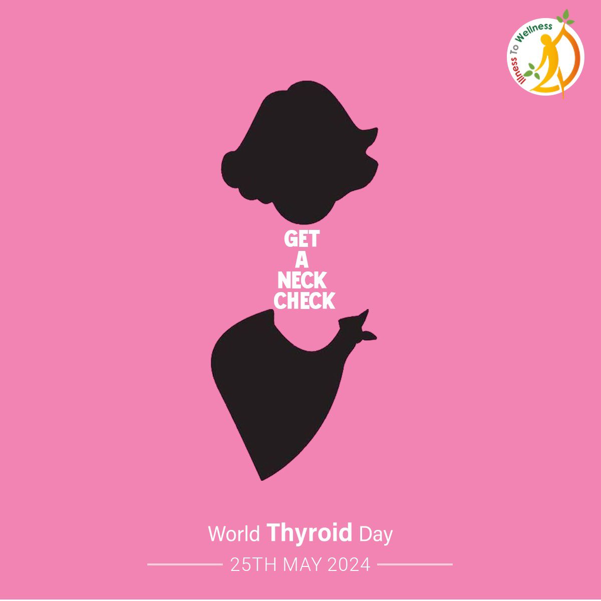 itwsays's tweet photo. #WorldThyroidDay, let's give our thyroid some love with a quick neck check and by spreading awareness about #thyroid health.
Remember, a healthy thyroid equals a happier you!
#IllnessToWellness #ThyroidDay #ThinkDeeply https://t.co/9V2KtFaLkX