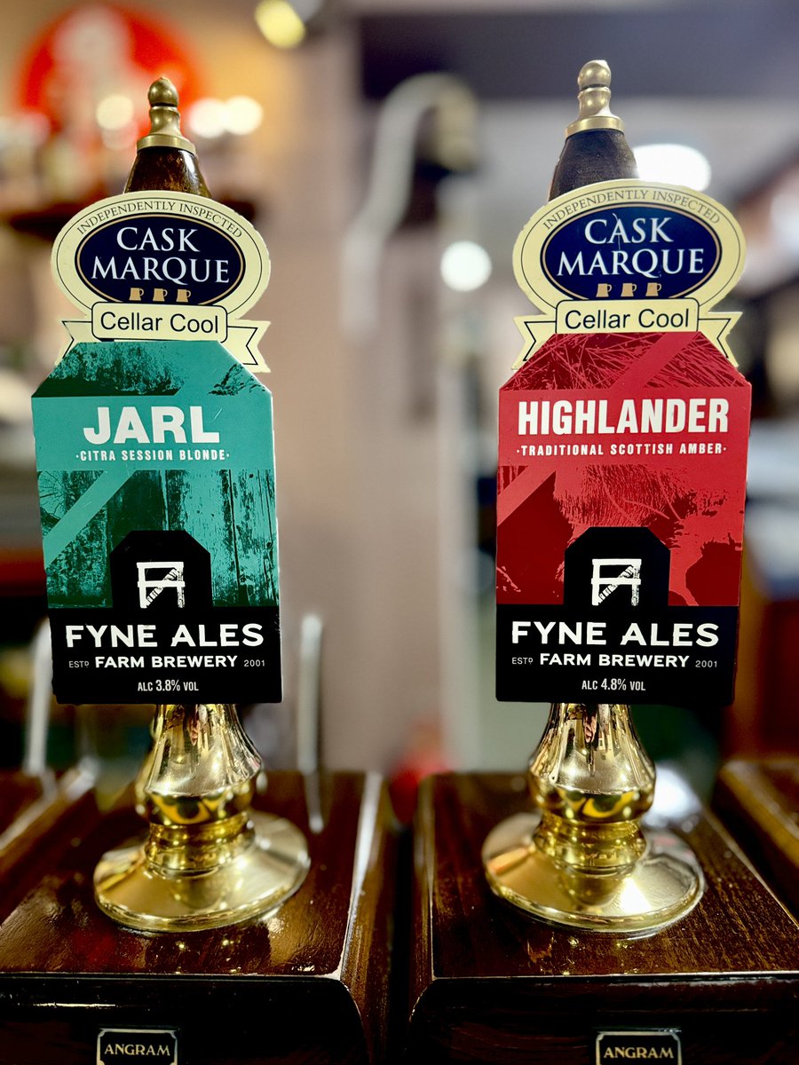 Two great guest beers from @FyneAles on the bar @TheMasonsArmsHQ today #headington #oxford #caskbeer #craftbeer