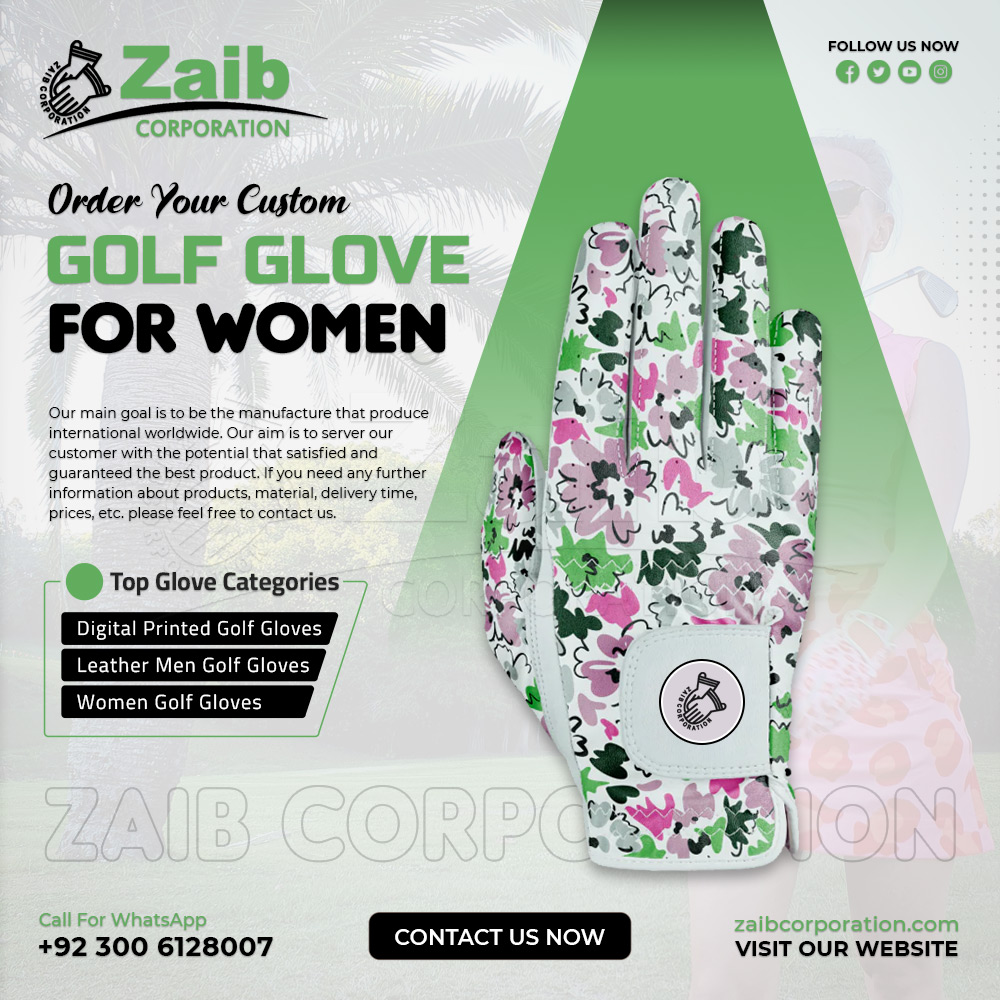 Zaib Corporation Customized Golf Gloves. #golfing #coastalgolfgloves #cocktailsgolfgloves #flamingogolfgloves #flowersgolfgloves #pineapplegolfgloves #polkadotsgolfgloves #zaibgolfgloves #golfgloves #golfclub #customizedgolfgloves #allgolfgloves #zaib #zaibcorp #zaibcorporation