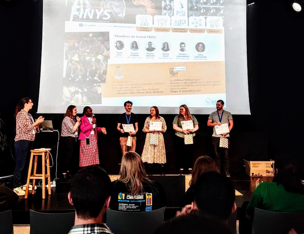 youngFINYS's tweet image. Congrats to our 4 #JED winners Alexandre Béranger &amp;amp; Myriam Abioui-Mourgues for their posters, Océane Laguerre for her thesis project presentation &amp;amp; Ivan Igor Gaez for his oral presentation 🙌🏻🏅 #INSERMU1245 @ViviensLab1 @INSERMU1096 @CU1075 @ESMI_society #FLI