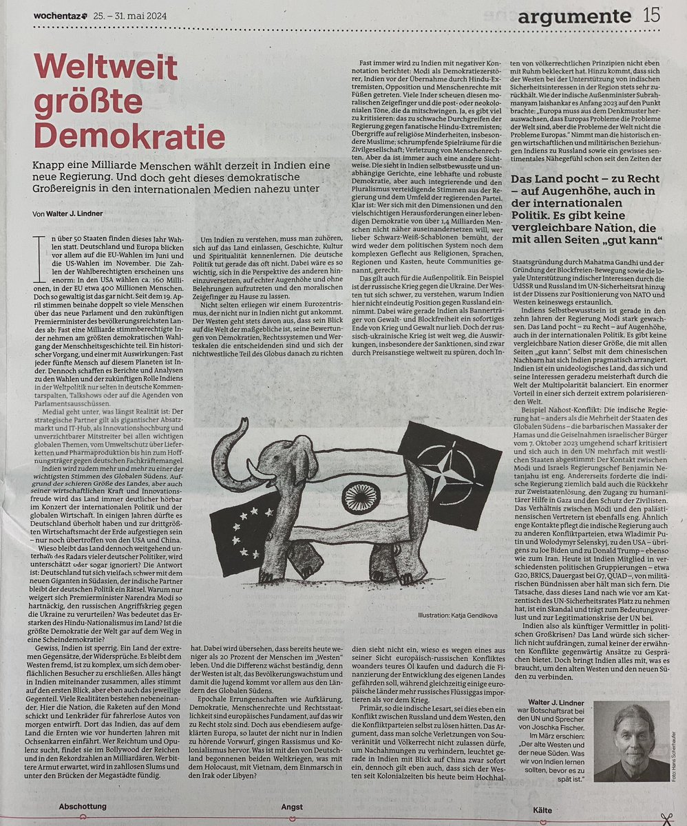 If you can spare a few minutes, here’s my essay in todays weekend taz edition (“Wochentaz”). Again it’s on India, the elections, our westernized world-view and condescending attitudes. Original text is in German, but will try to provide informal google-translation in a bit…