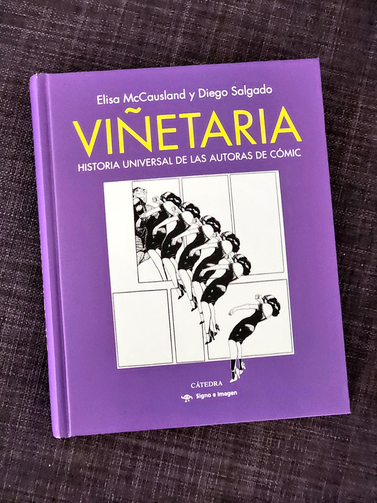 Lo que han hecho <a href="/reinohueco/">Elisa McCausland</a> y <a href="/DiegoS_lgado/">Diego Salgado</a> es, directamente, el mejor libro de historia del cómic que se ha hecho en este país en los últimos 20 años. Una obra que es desde ya referencia indispensable.
<a href="/Catedra_Ed/">Ediciones Cátedra</a>