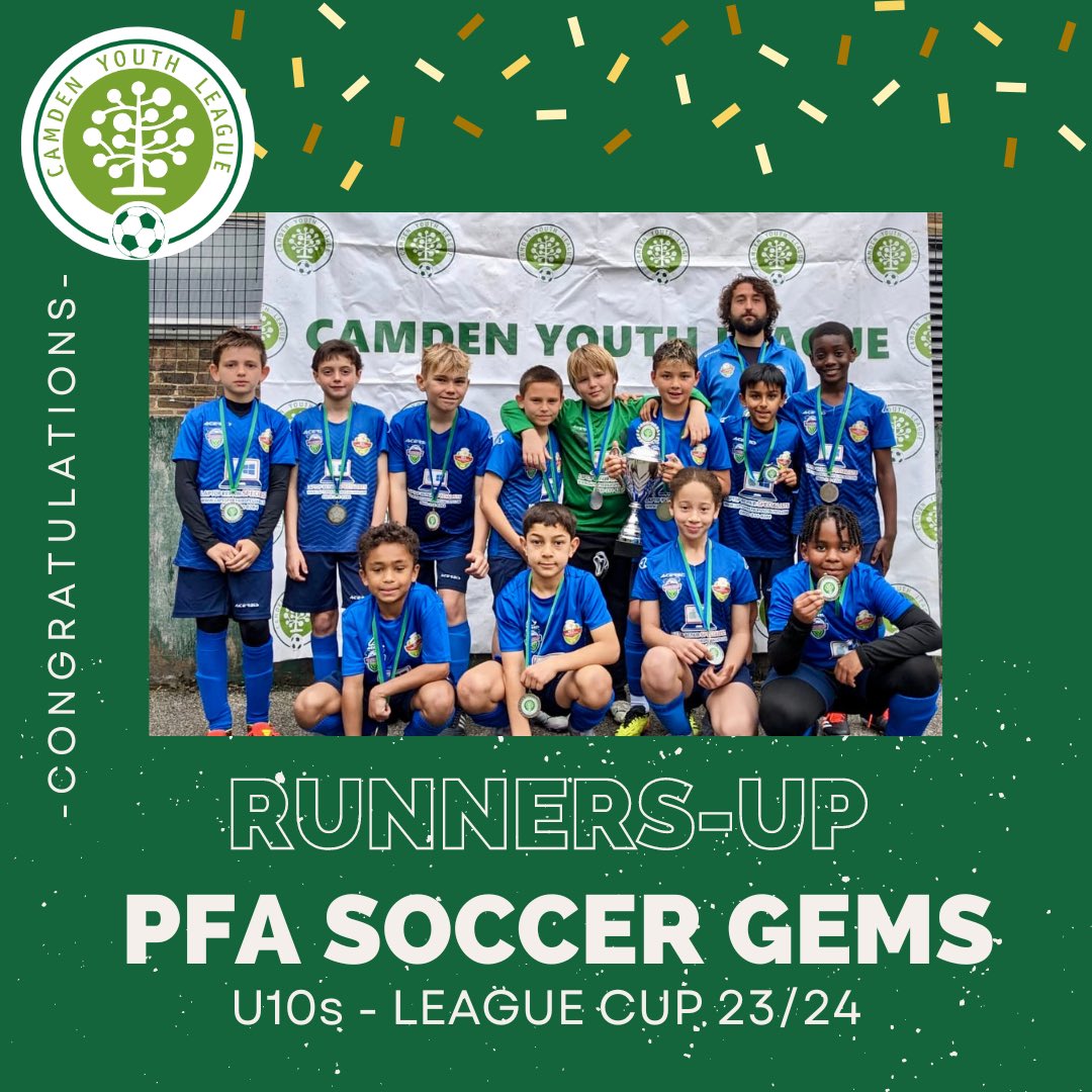 Congratulations 🥳 six of our local club’s on reaching the CAMDEN YOUTH FOOTBALL LEAGUE 🏆 Final! Amazingly credit to each and everyone involved this season. Your hard work, dedication, and teamwork have truly paid off. Well done! 🏆⚽ #Champions #grassrootsfootball #kids