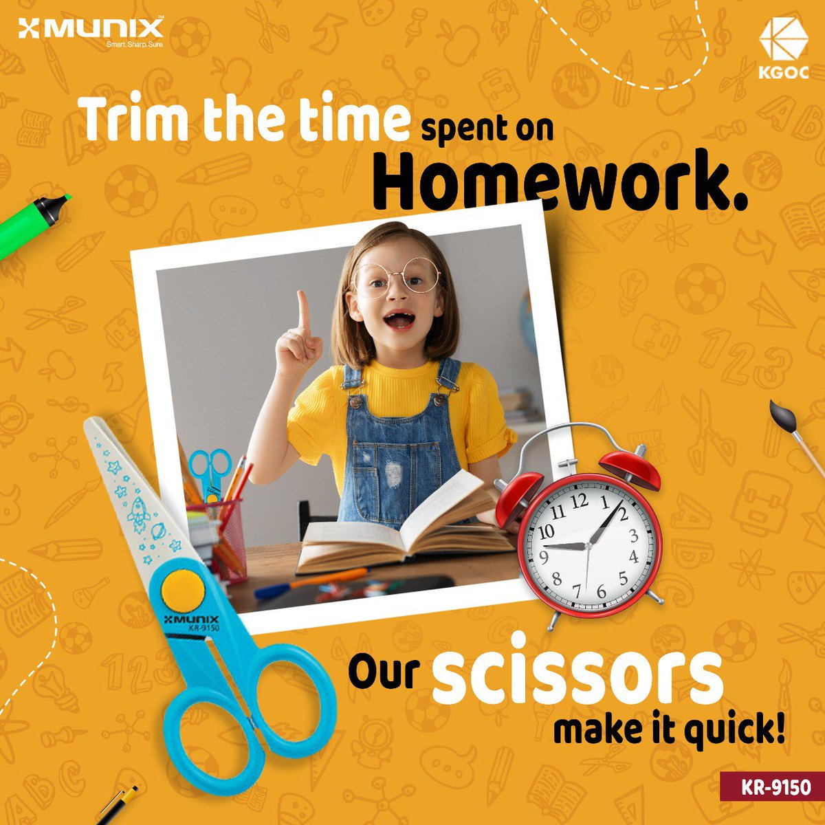 Snip away the hours! With KR-9150, homework time just got a whole lot shorter. #munix #kgoc