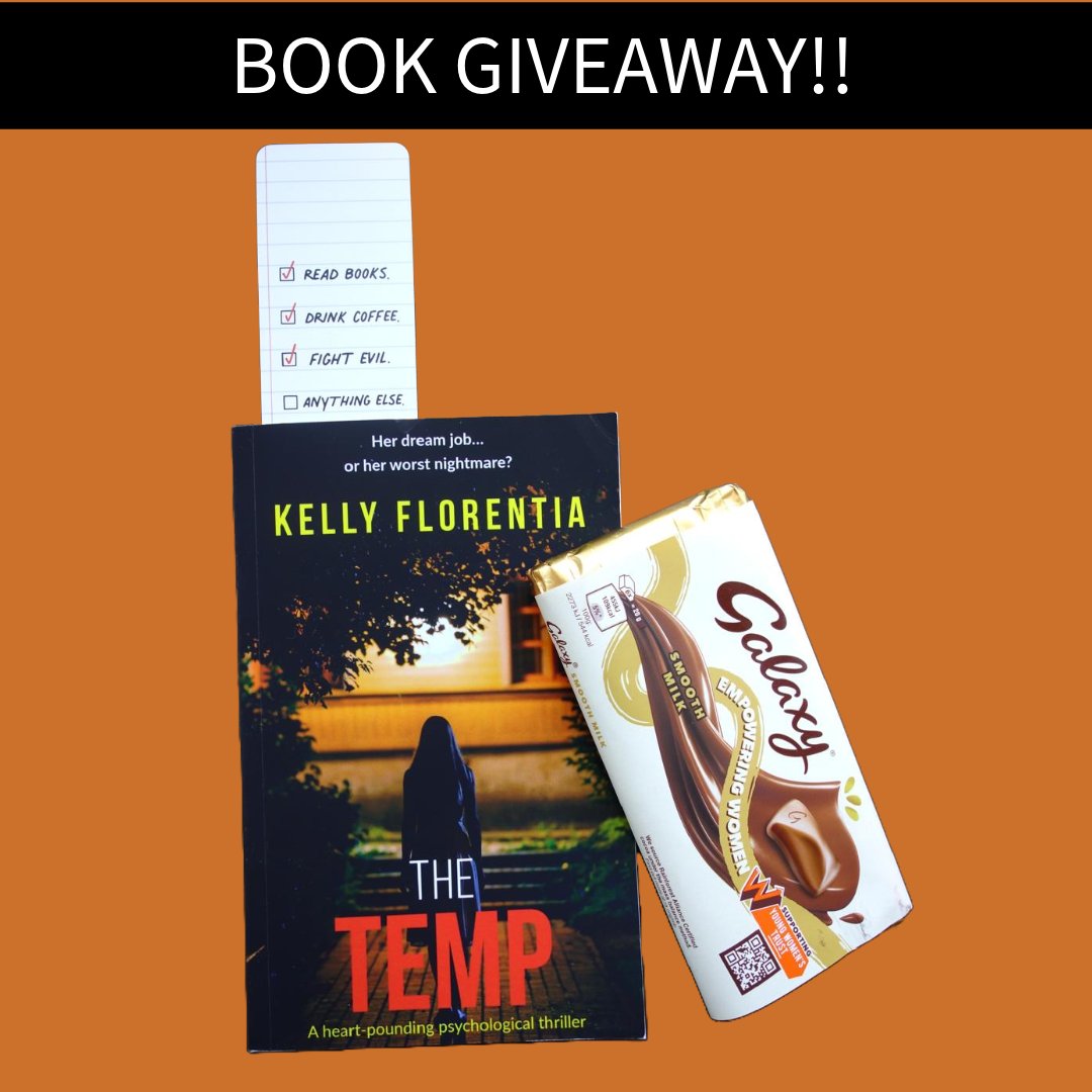 ✨BANK HOLIDAY BOOK GIVEAWAY✨

Win a copy of Kelly Florentia’s brand new psychological thriller THE TEMP amzn.to/3WXXdM4 a stunning bookmark and a bar of chocolate.

To enter:
✨Follow us
✨RT this post
✨Tag a #bookish pal.

#Comp ends Tues 28/5. Go, go, go!🚦 
♥️#books