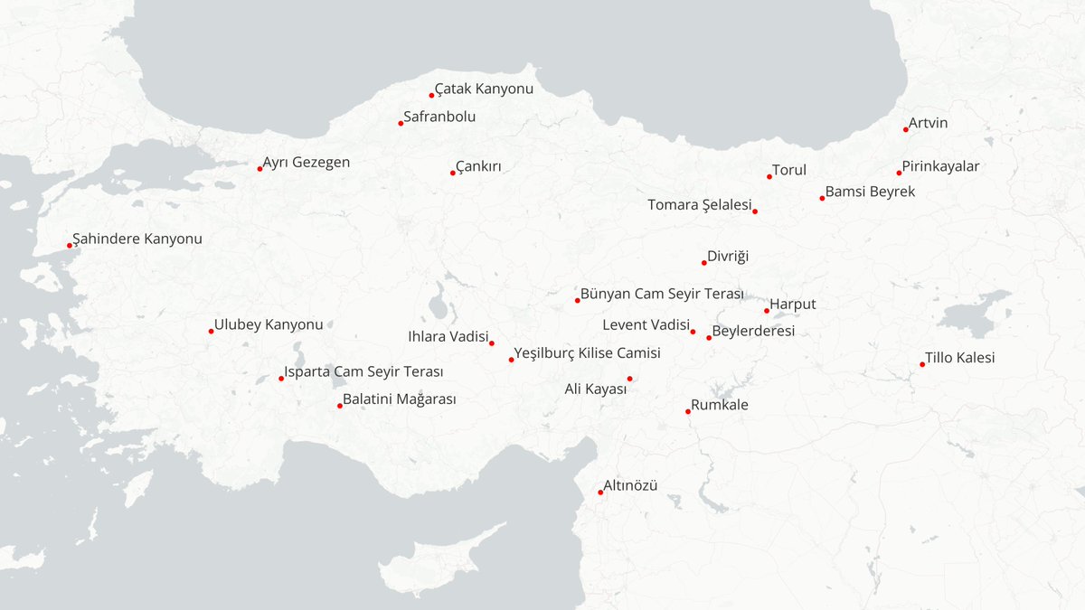 Cam teraslar. ABD’de Büyük Kanyon’da 2007’de tamamlanarak açılan ve takiben Çin’de onlarcası yapılan cam yürüme yüzeyli teraslar Türkiye’de bir virüs gibi yayıldı. Bildiğim kadarıyla sayısı 20’yi aştı. Küçük yerleşimler için bir oyuncak halini aldı. Büyükşehir belediyeleri de