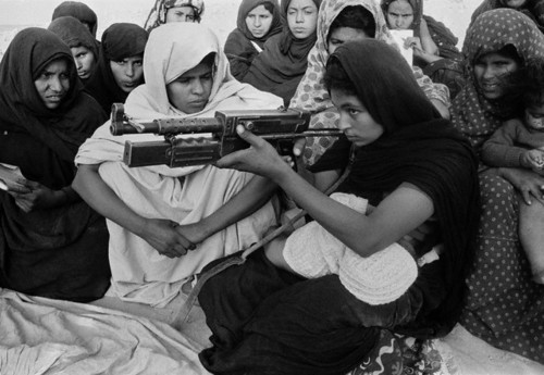 Polisario front resistance fighters in Morocco, 1975.