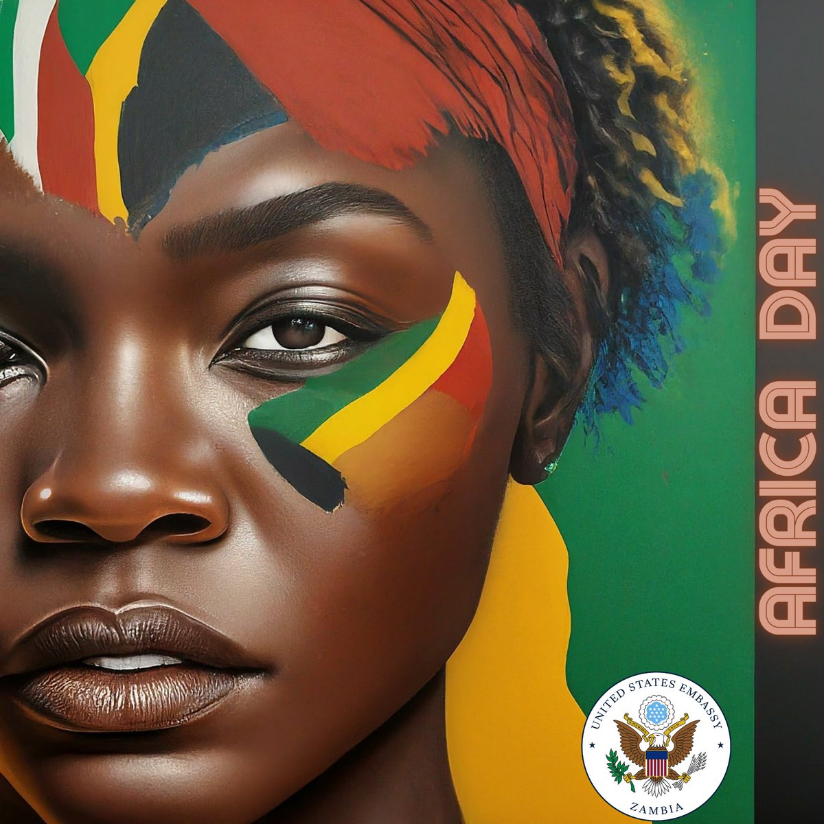 Happy #AfricaDay! Today we join our African friends and partners in recognizing Africa Day and celebrating the founding of the ​Organization of African Unity, now the African Union, 60 years ago. For six decades our partnership has only grown stronger! 🇺🇸🇿🇲