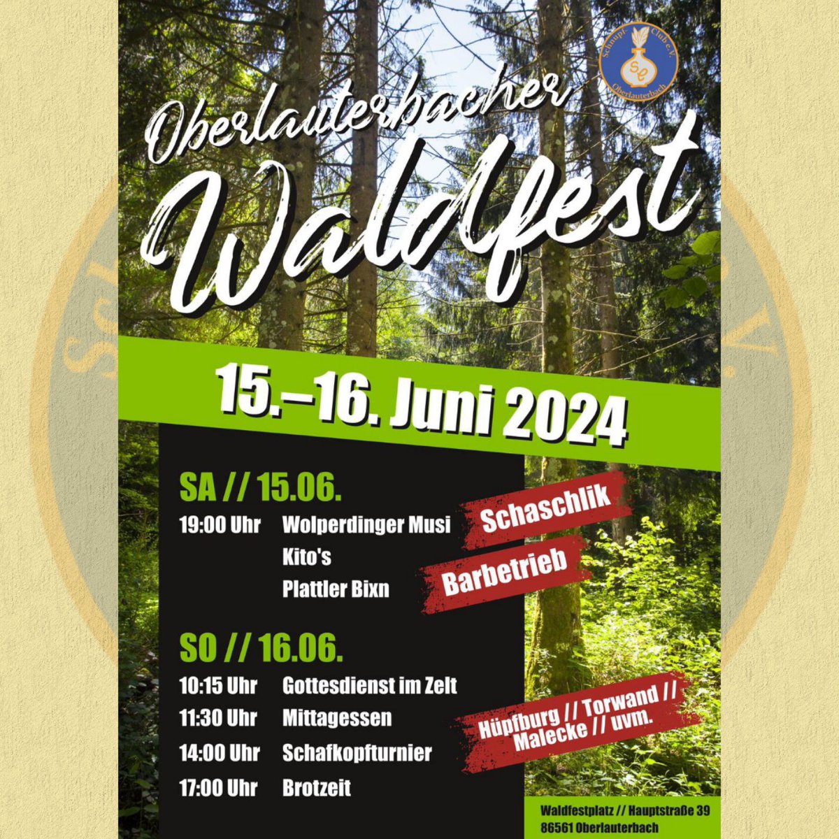 sco1960's tweet photo. Es ist wieder soweit, am 15. Und. 16. Juni steht unserer traditionelles Waldfest an. Wir freuen uns schon riesig darauf, um mit euch zu feiern! 

#waldfest 
#schnupftabak 
#Schnupfclub https://t.co/DSXYZm6GBt