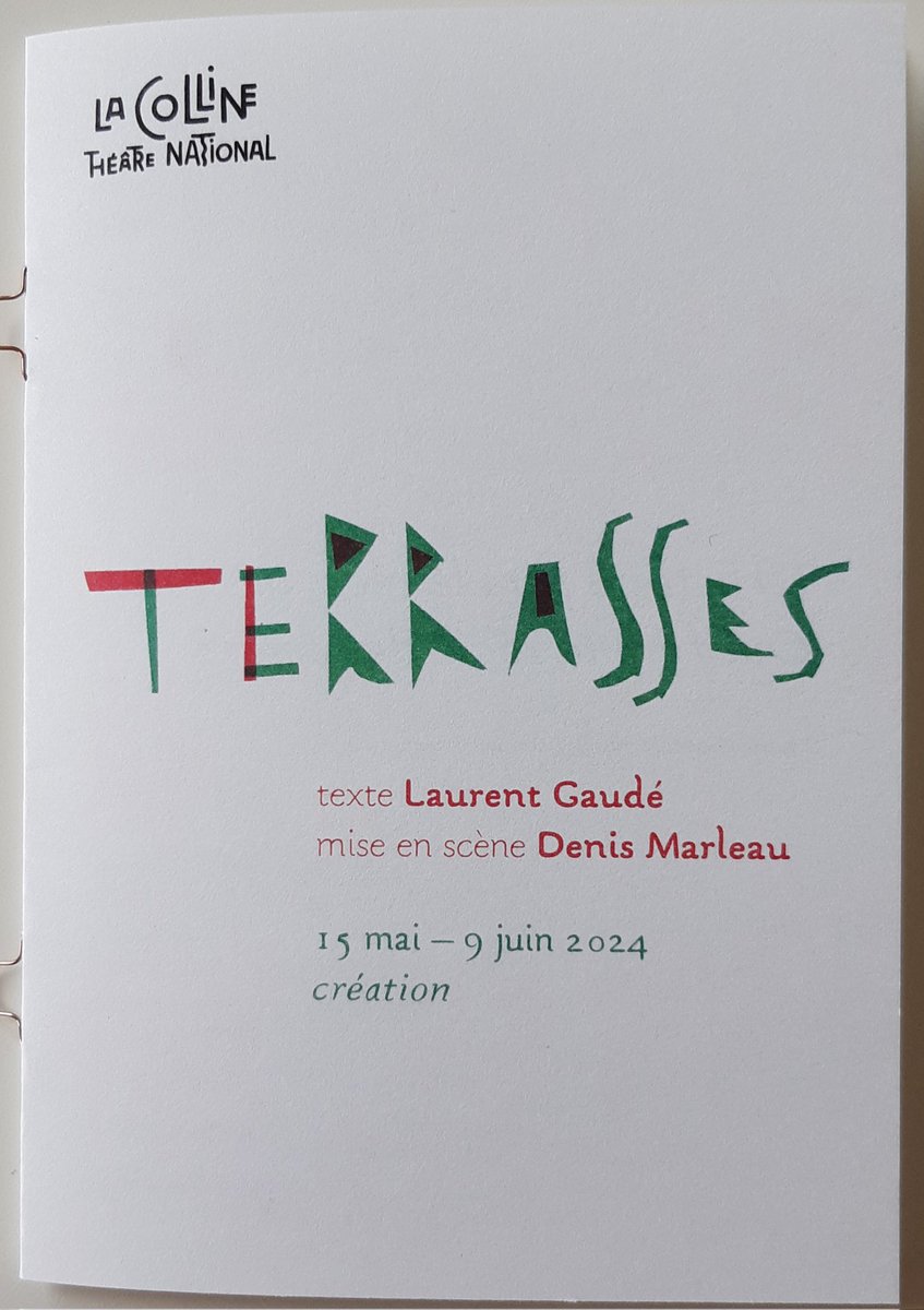 Il est des spectacles pour se divertir, pour réfléchir, pour découvrir...
#Terrasses est un spectacle pour se souvenir et ne jamais oublier.
#LaurentGaudé n'occulte aucun angle mort des tragédies du 13 novembre.
Priorité est donnée au texte. Puissant.
A <a href="/lacolline_tn/">La Colline</a> > 9 juin