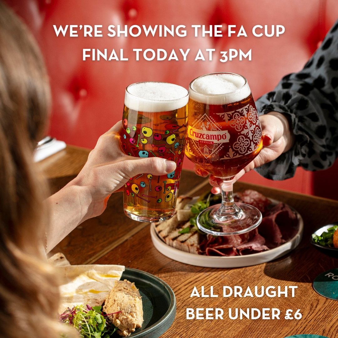 Looking for a spot to watch the Manchester derby today? We'll be showing the game in our bar, kicking off at 3pm! ⚽ Enjoy the match while making the most of our newly updated draught beer selection with pints now all under £6! 🍻