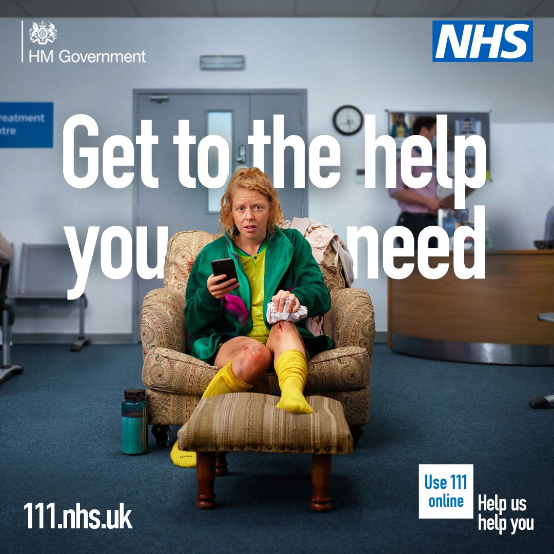 If you're out and about this bank holiday weekend and become ill or injured, think 111 first. Visit 111.nhs.uk or call 111 for advice about what to do or which service to use 📱