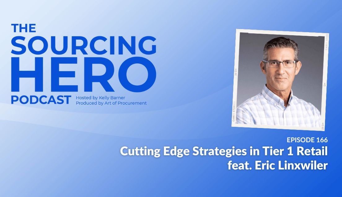 The Sourcing Hero podcast episode 166: Cutting Edge Strategies in Tier 1 Retail with Eric Linxwiler buff.ly/3UW7llO via @BuyersMeetPoint of @aopshow on @Thinkers360 #Retail #RiskManagement #SupplyChain