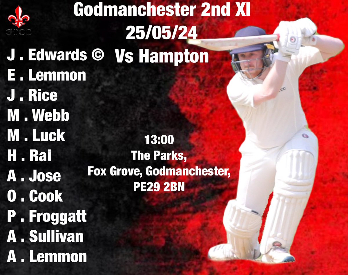 The 2nd XI are back at home this weekend taking on Hampton 2nd XI! Get down to the parks to start your bank holiday weekend off with some cricket! 🏏
