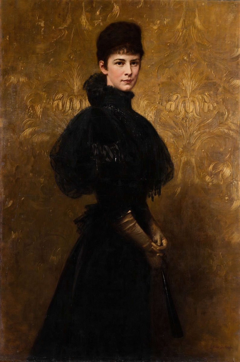 'Portrait of Empress Elisabeth' {1861} By ~ Gyula Benczúr