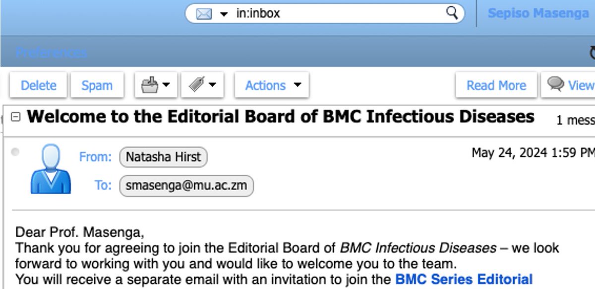 Happy to join editorial board of BMC infectious diseases. More productivity! Publicity! Ambassador! Shaping Science! Science sharing! Thanks @BMC_series @BioMedCentral & my support team @MUSOMHS @annetkiraboc1 @benmalambo @vuglobalhealth @HollyCassellMPH