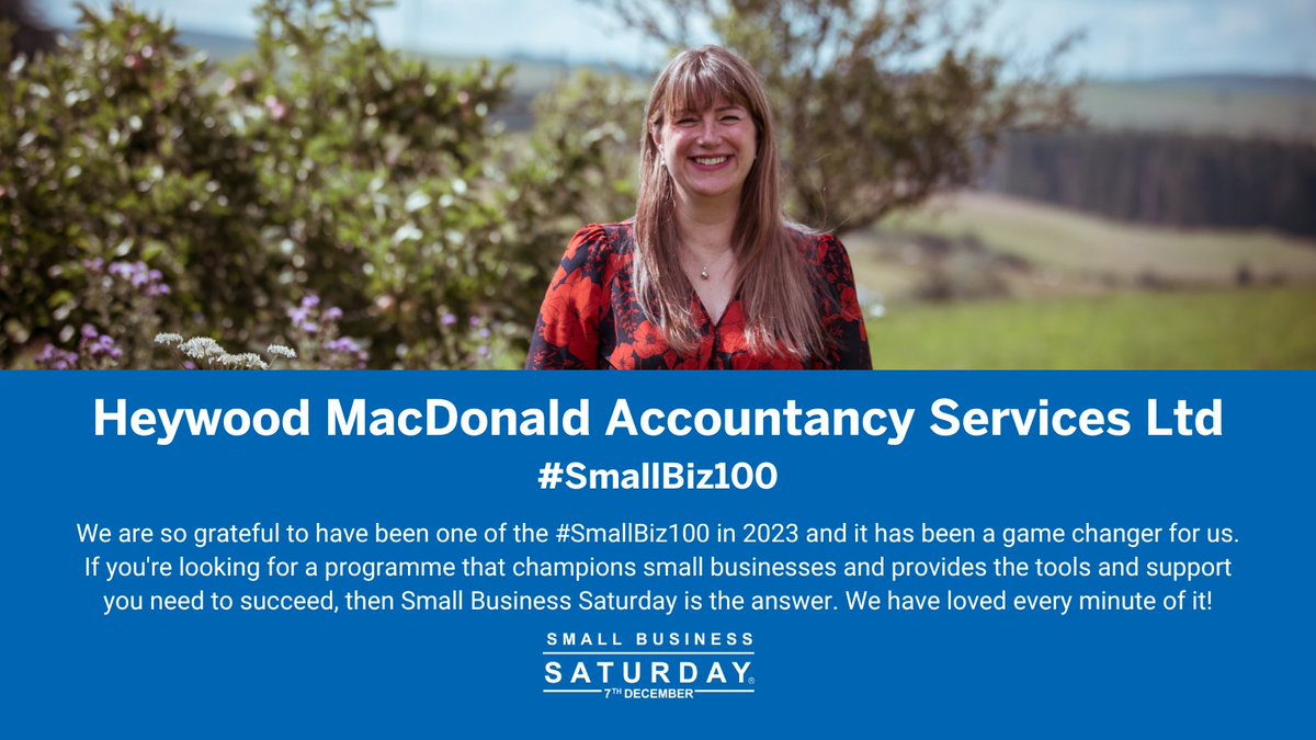 Applications for this year's #SmallBiz100 are opening soon!

Entries open on 1st June 2024, so make sure you follow @smallbizsatuk on social media for updates on how to apply: instagram.com/smallbizsatuk