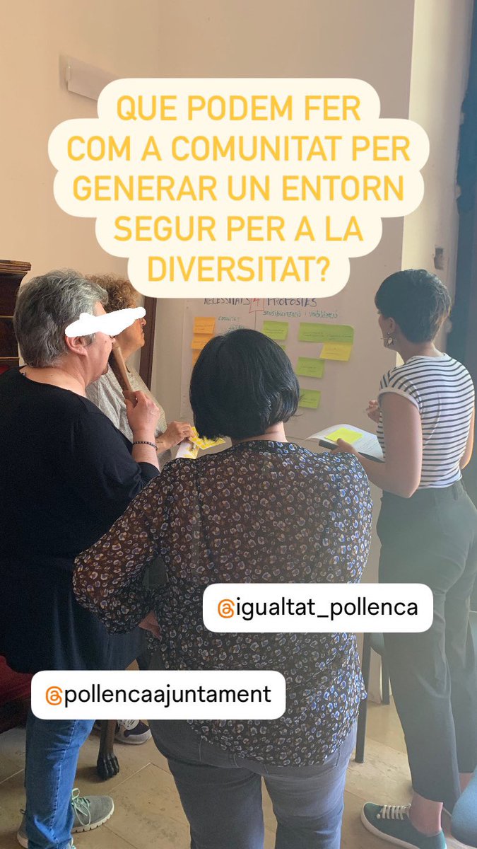 Espai ciutadà d’igualtat #pollença #facilitació #ciutadania #gènere  #igualtat