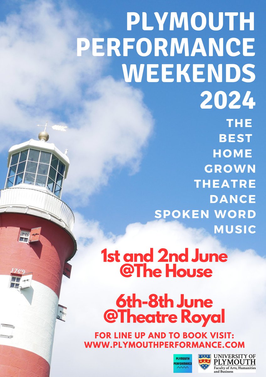 ONE WEEK TODAY! 

check out our incredible line up and book your tickets now! 

performanceplymouth.com