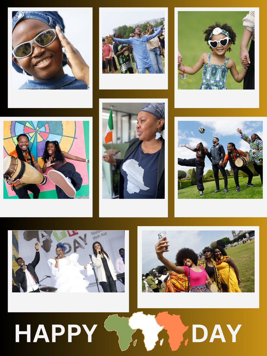 IrlEmbPretoria's tweet photo. Happy #AfricaDay, an occasion to celebrate the diverse and vibrant people and cultures of Africa - music, art, fashion, dance, food, sporting achievements, and technological advancement.  
🇮🇪🤝🌍
#GlobalIreland #GlobalCommunityy #StrongerTogether https://t.co/hPmpEZtg5T