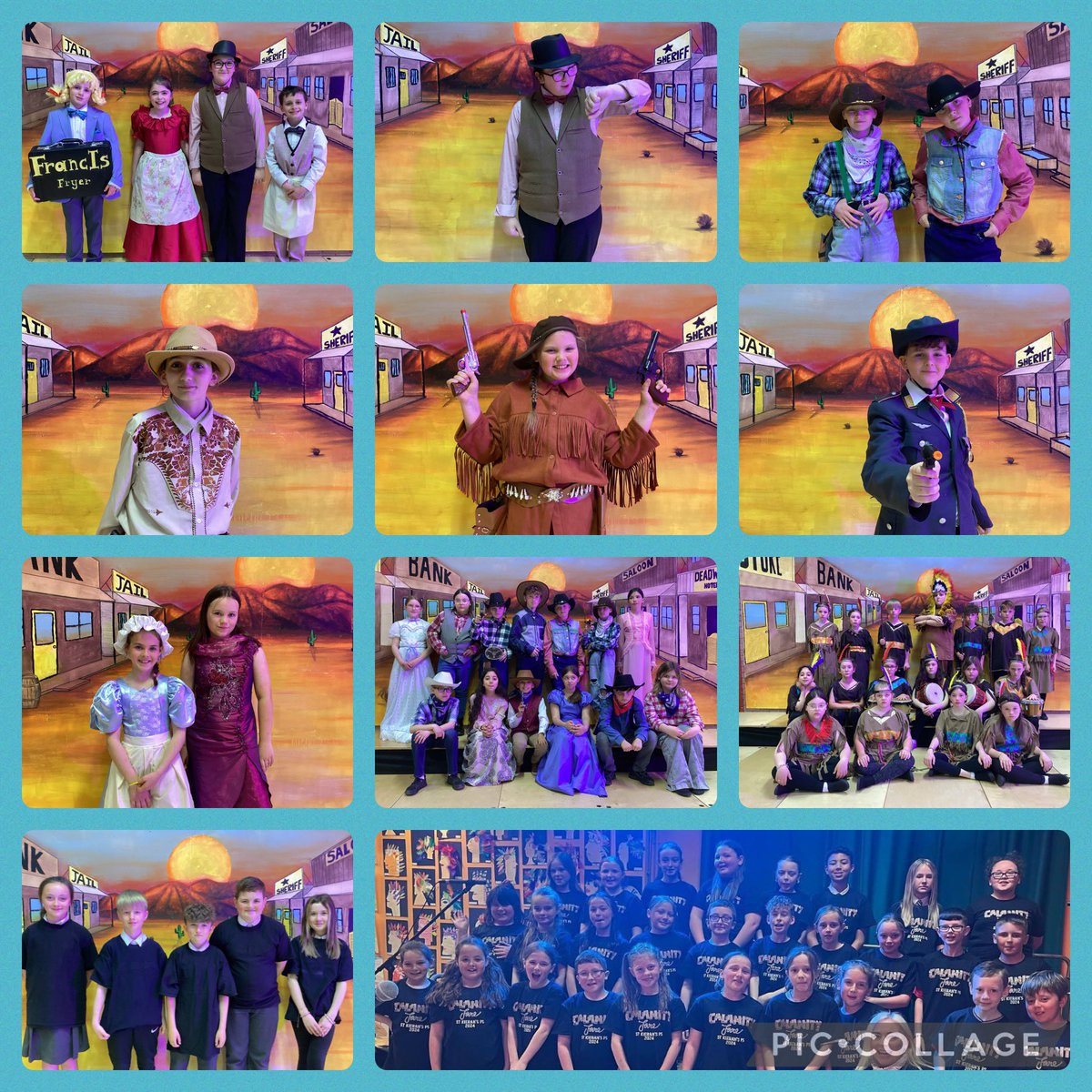 skpsbelfast's tweet photo. Well done to our P7 pupils and P6 choir for their amazing performance of ‘Calamity Jane’. Thank you to everyone who helped and supported the school to make it a success. @SaintsCollege https://t.co/lnfWfIBfgl