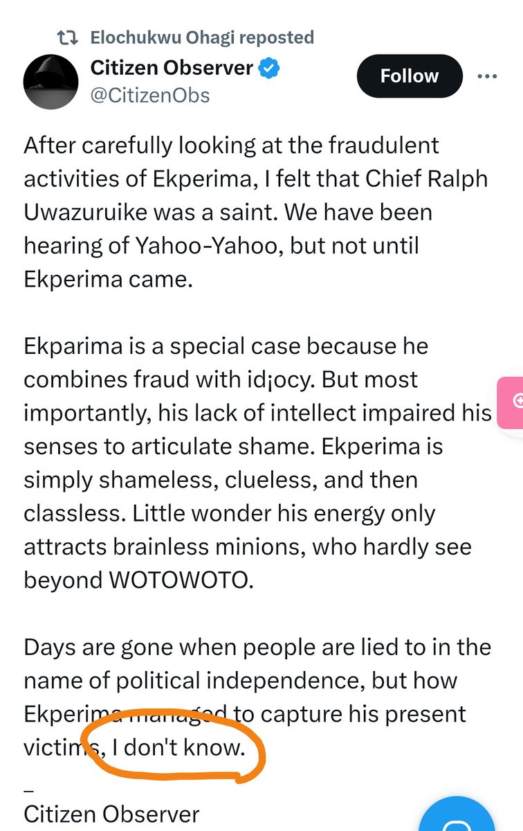 And what YOU DON'T KNOW is bigger than you.

Maaad people everywhere!!
<a href="/simon_ekpa/">Simon Ekpa</a> @BiafraRGIE <a href="/IMC_BRGIE/">✡️INFORMATION/MEDIA_COMMUNICATIONS_BRGIE BIAFRA</a>